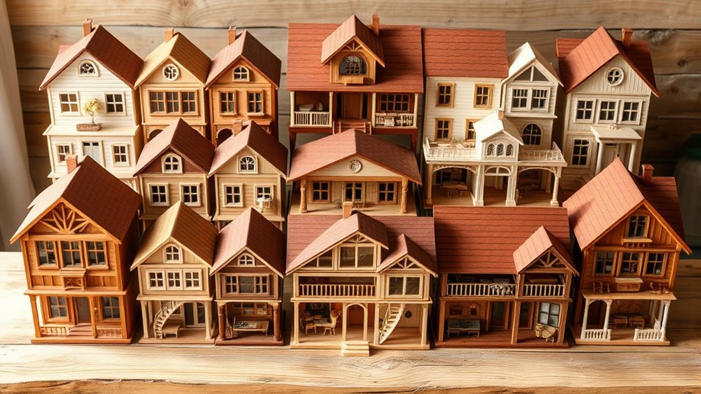 premium wooden dollhouse sets