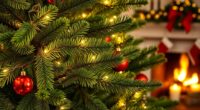 realistic pre lit christmas trees