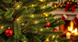 realistic pre lit christmas trees