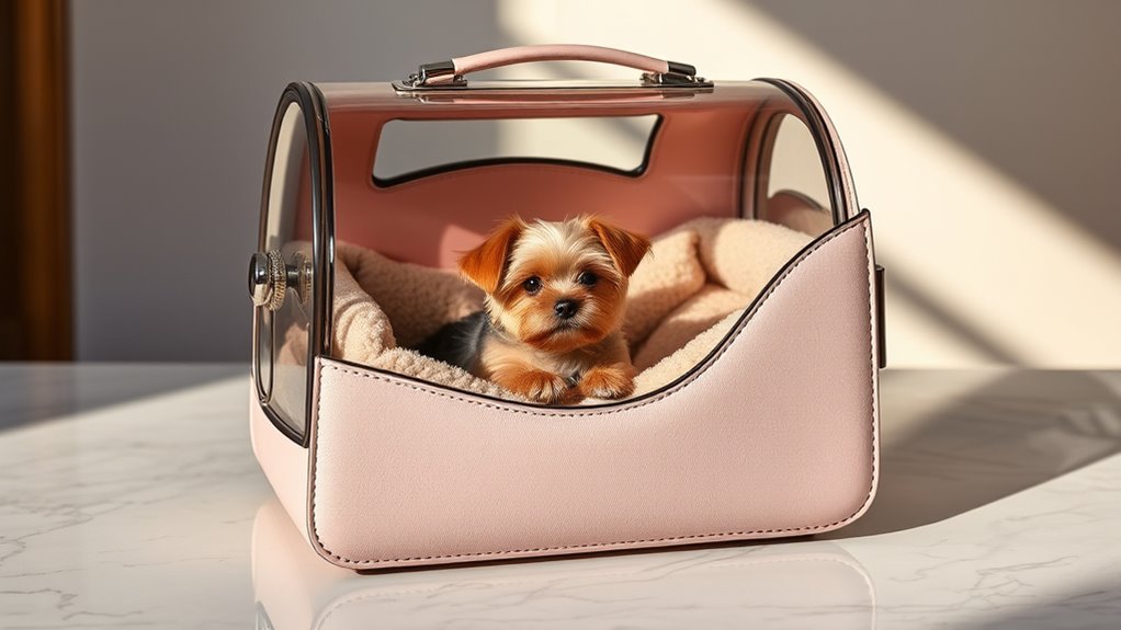 stylish and comfortable pet carriers