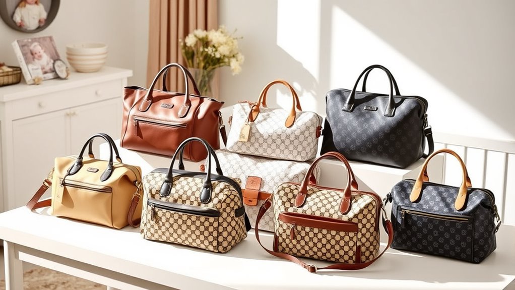 stylish functional diaper bags