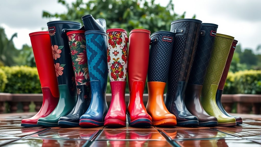 stylish functional rain boots