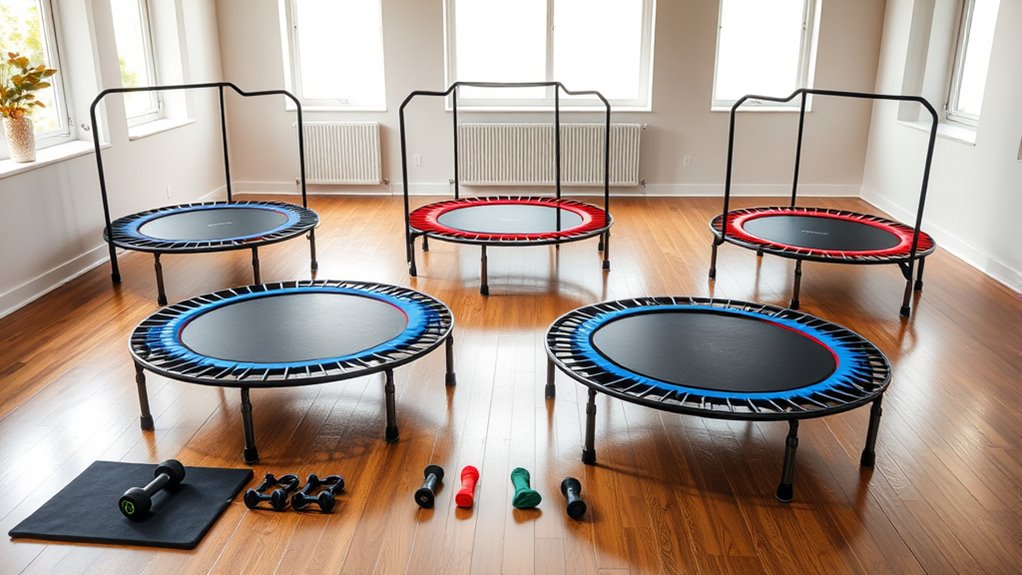 top tier trampoline workout sets