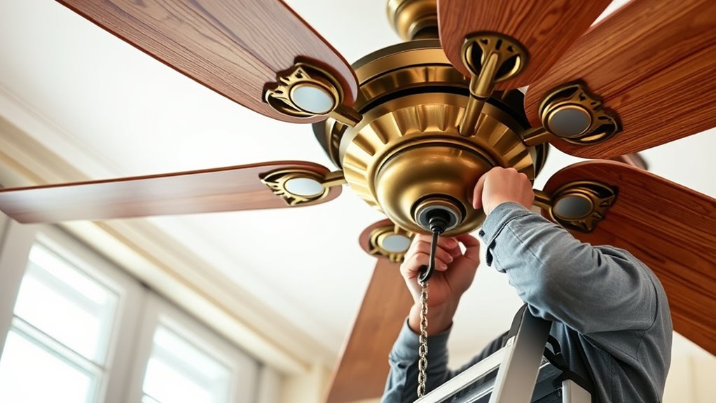 adjust inspect seasonal fan