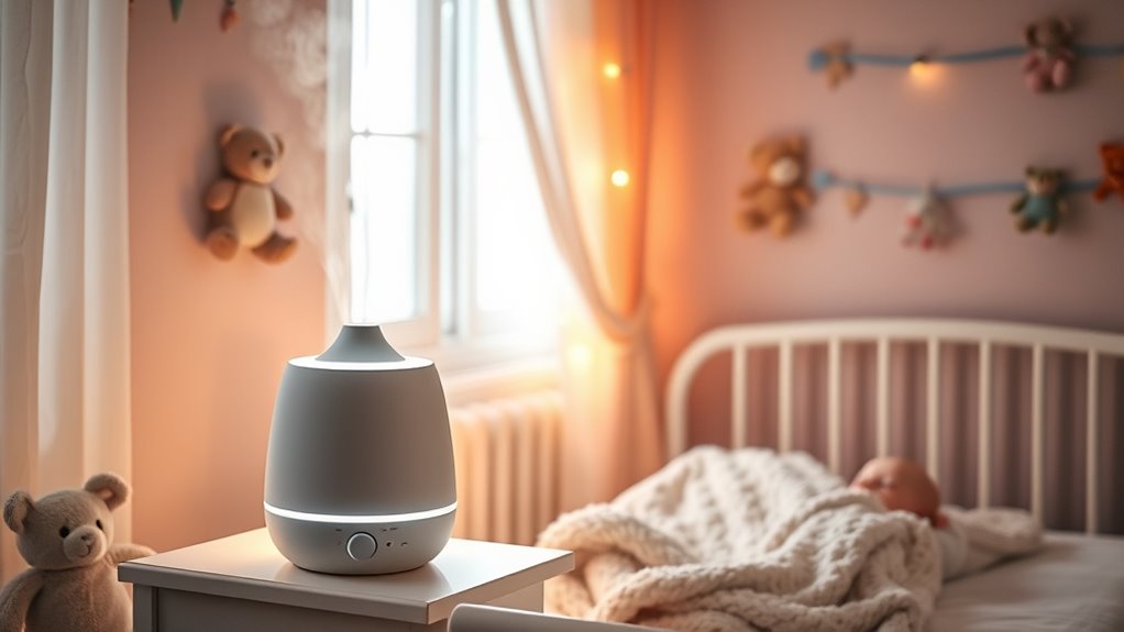 baby room humidifier lights