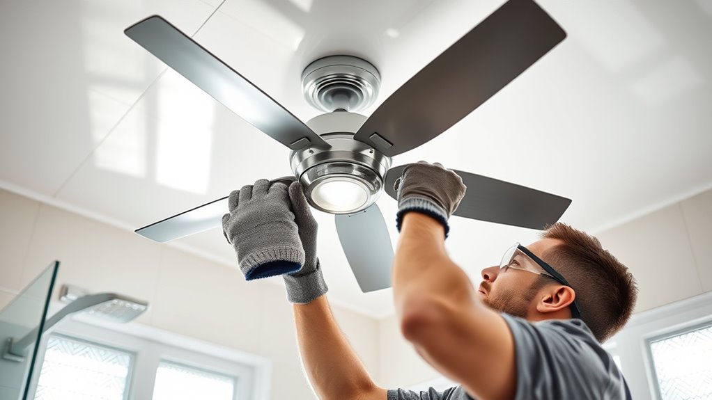 bathroom ceiling fan installation