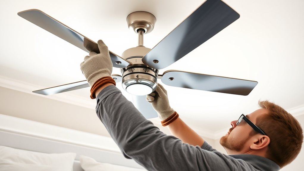 ceiling fan bed safety