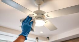 ceiling fan cleaning steps