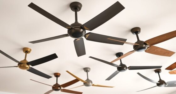 ceiling fan finish styles