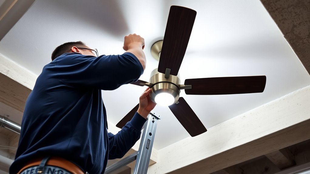 ceiling fan low ceiling installation