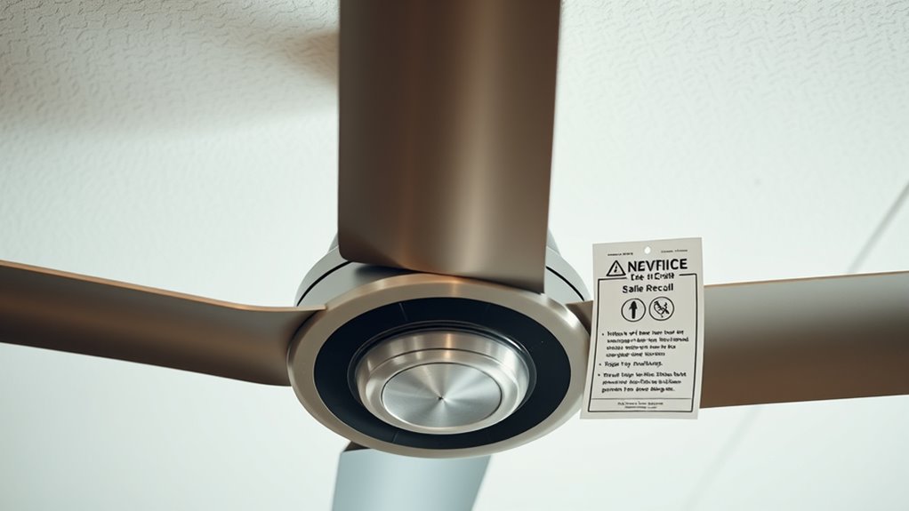 ceiling fan recall safety