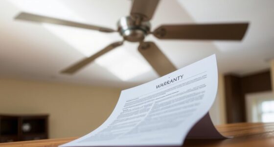 ceiling fan warranty details