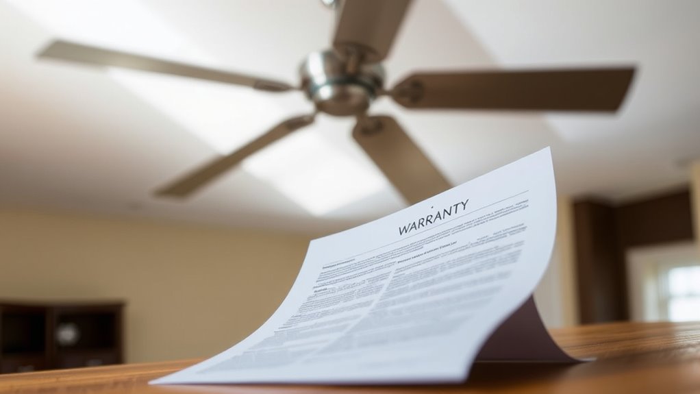 ceiling fan warranty details