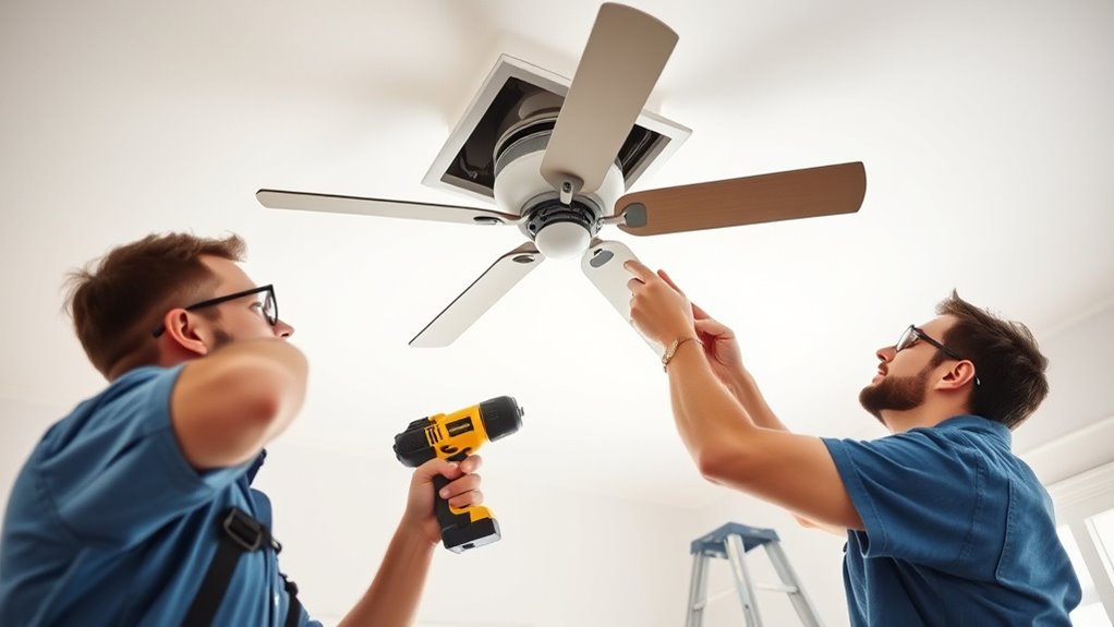 cordless fan installation safety