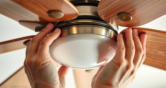 fan blade balance adjustment