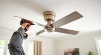 installing flush mount ceiling fan