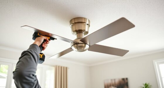 installing flush mount ceiling fan