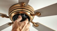 installing new ceiling fan bracket