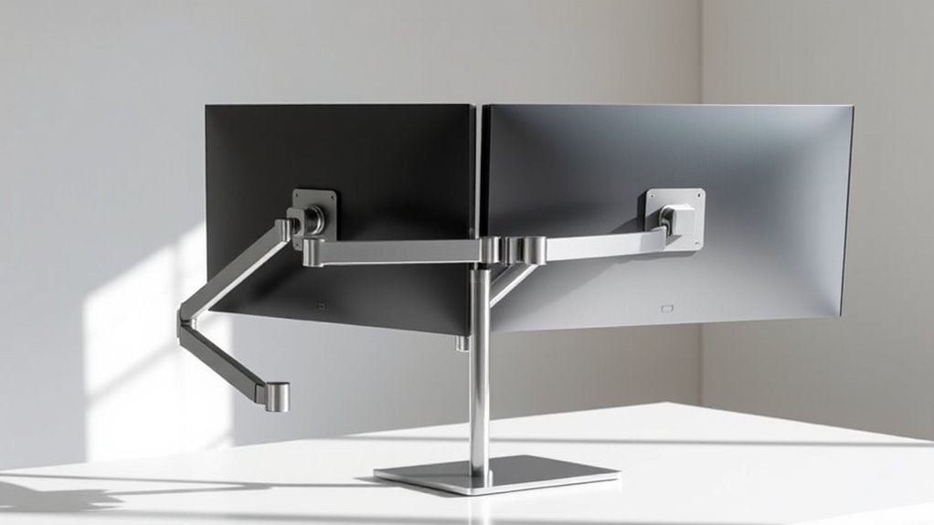 monitor arm compatibility and adjustability