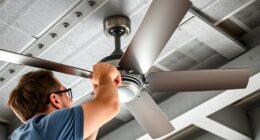 mounting fan on metal joist