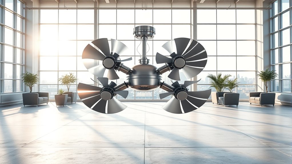 multi fan commercial cooling