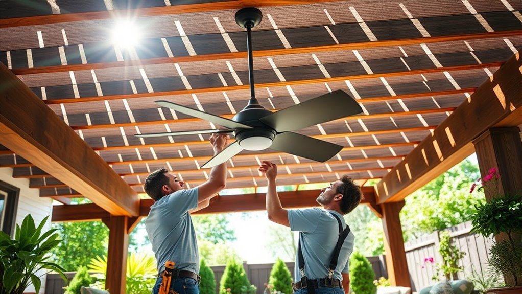outdoor fan safety installation