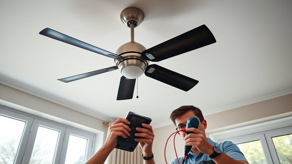 perform thorough ceiling fan inspection