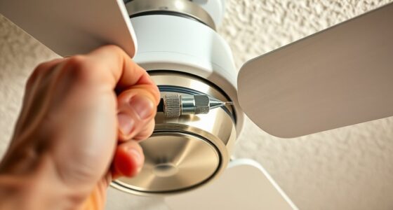 secure ceiling fan screws