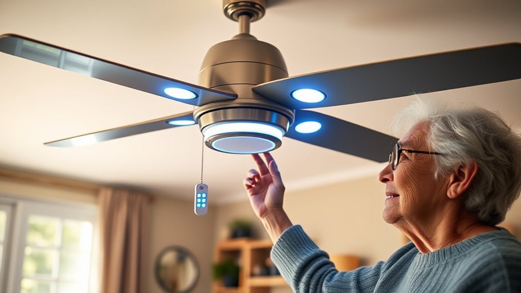 senior friendly smart ceiling fan