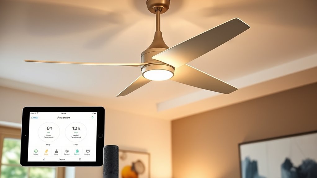 smart automated ceiling fans