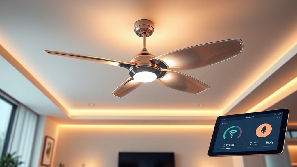 smart energy efficient automated fans