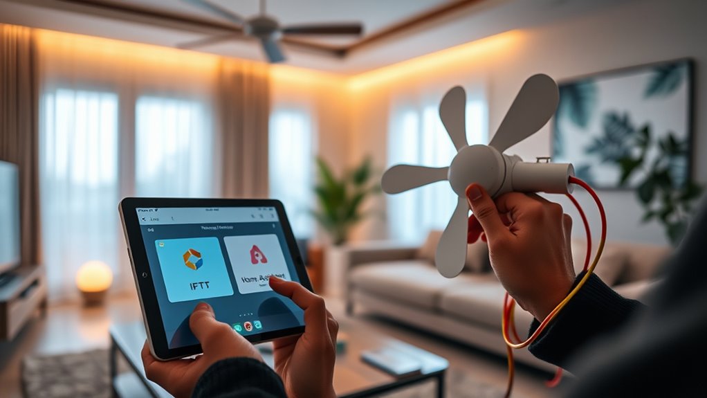 smart fan automation setup