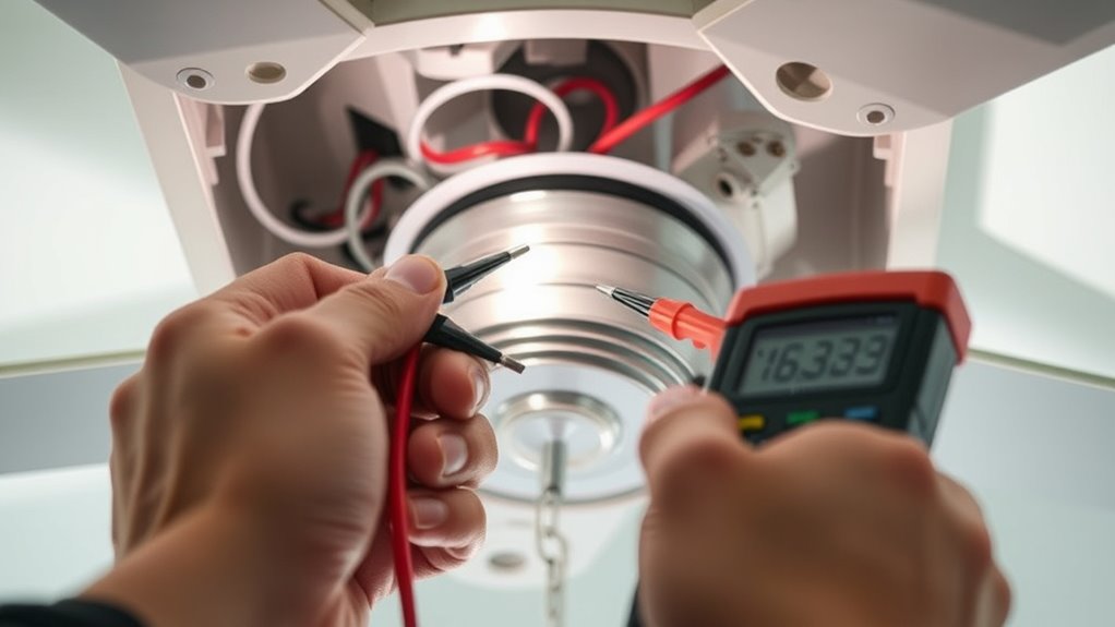 testing fan capacitor switches