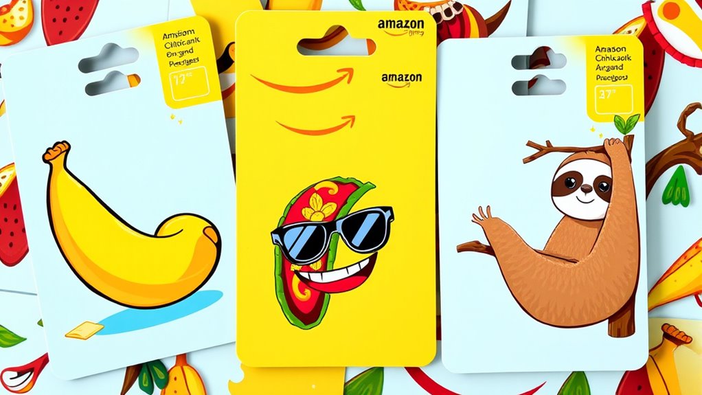 humorous amazon gift card designs