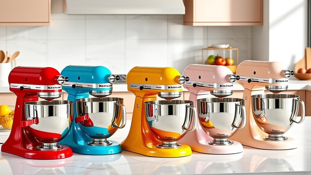 popular kitchenaid mixer colors