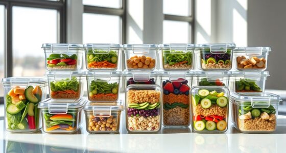 top glass meal containers