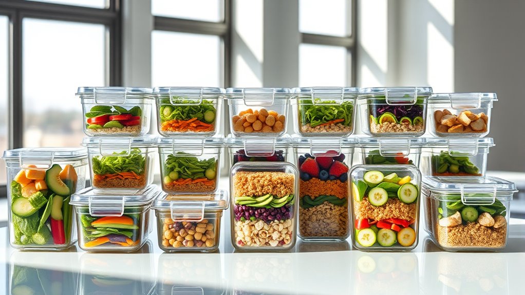 top glass meal containers