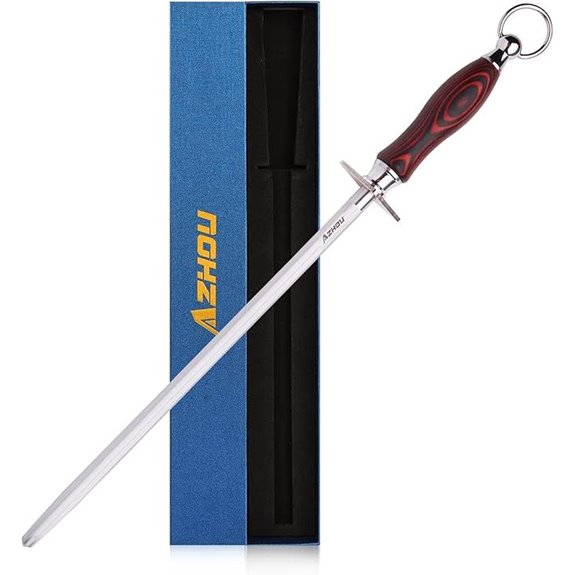 Azhou 12-Inch High Carbon Steel Knife Sharpener