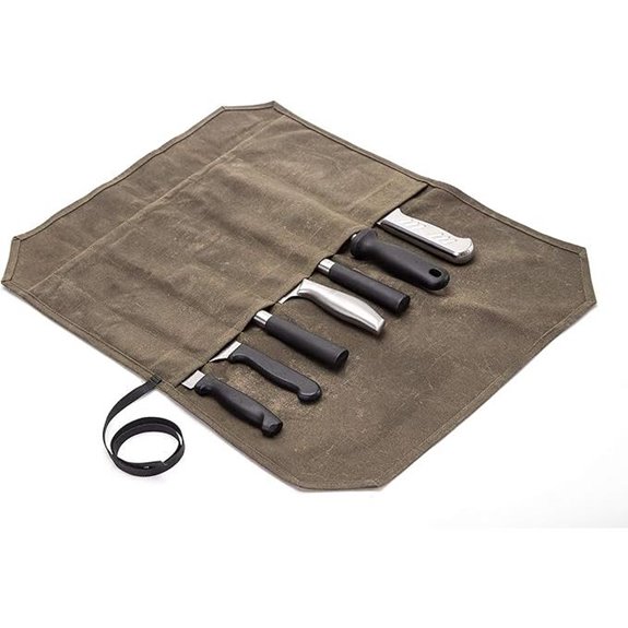 HERSENT Chef’s Knife Roll Case Canvas Travel Pouch