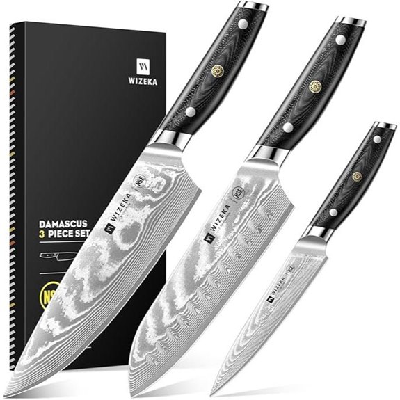 damascus chef knife set