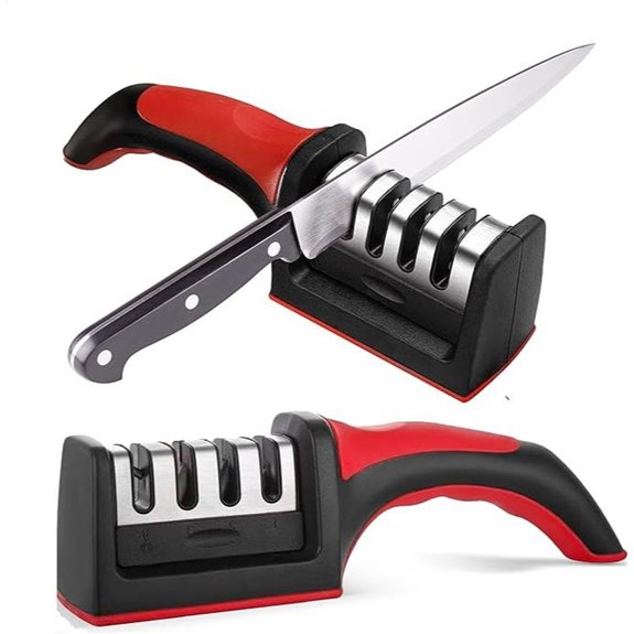 4-in-1 Kitchen Knife Sharpener with 4 Stages