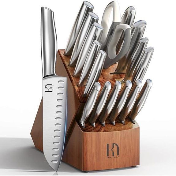 17-Piece Japanese High Carbon Knife Block Set