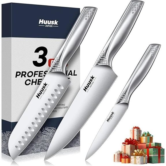 Huusk Japanese Stainless Steel Knife Set (3 Pieces)