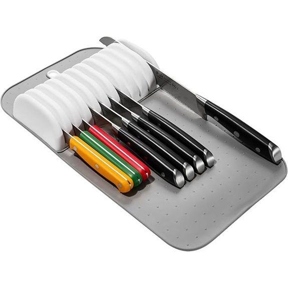 madesmart Large Knife Mat Non-Slip Drawer Organizer