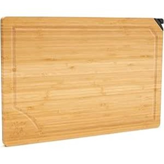 Luxury Eco-Friendly Large Cutting Board with Knife Sharpener