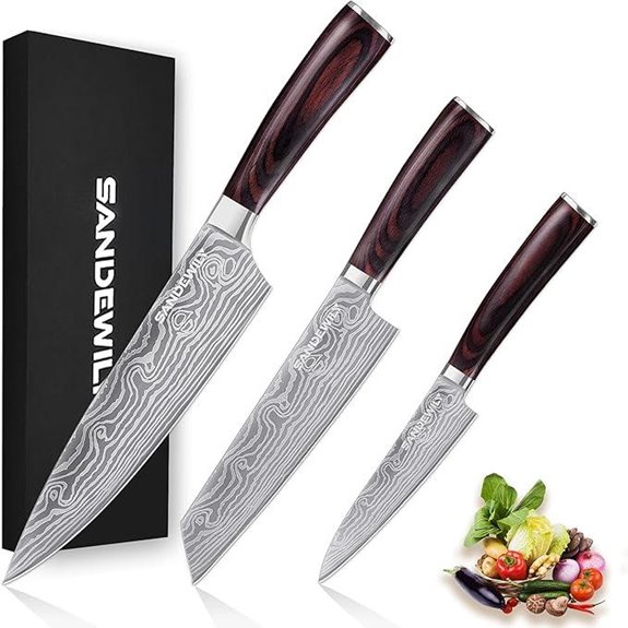 Professional Chef Knife Set with Sheaths