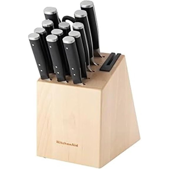 KitchenAid 14-Piece Japanese Steel Knife Block Set