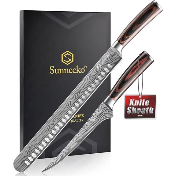 Sunnecko Professional Meat Carving Knife Set