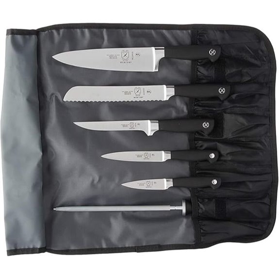 Mercer Culinary Genesis 7-Piece Forged Knife Roll Set