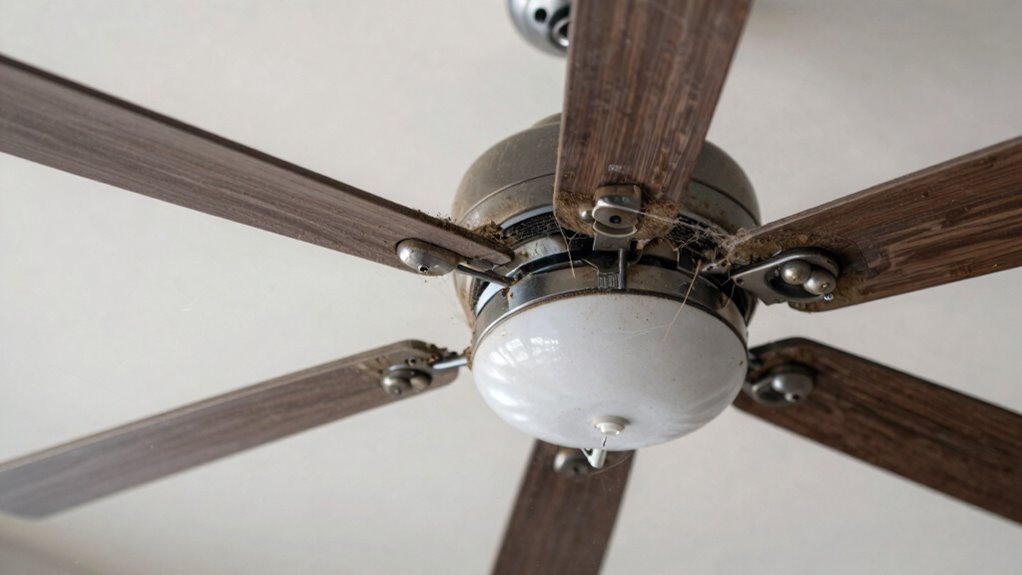clean ceiling fan regularly